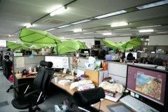 台灣開發團隊辦公室一角